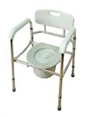 Кресло-туалет облегченное со спинкой, регулируемое по высоте AMCB6808