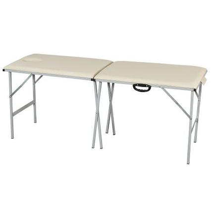 Металлический раскладной массажный стол 185х62см (M185)