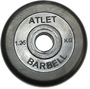 Диск обрезиненный чёрного цвета 31 мм Atlet MB-AtletB31-1,25